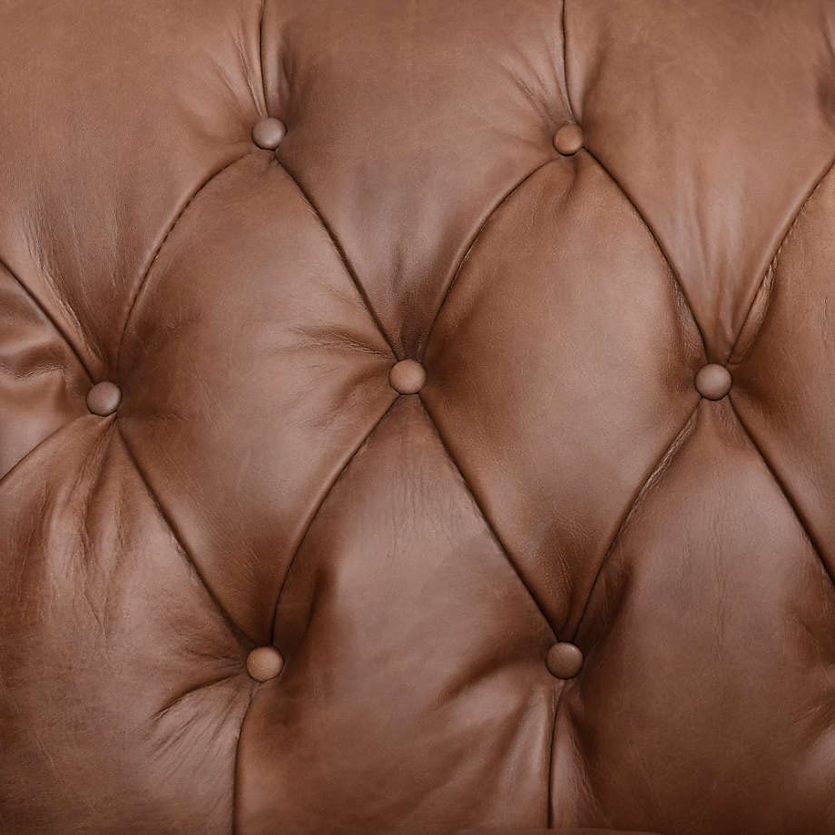 LSFH Unique Design Rollins Button Tufted Accent Chair Armchair with Solid Sagwan Wooden Legs Single Sofa Chair for Small Apartments, Living Room or Bedroom (1 Chairs, Dark Brown)