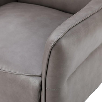 LSFH Unique Design True Innovations Amyle Accent Chair, Ottoman Armchair with Solid Sagwan Wooden Frame Single Sofa Chair for Small Apartments, Living Room or Bedroom (Set of 2 Chairs, Grey)