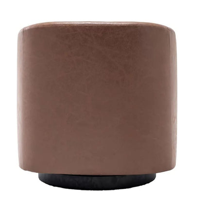 LSFH Unique Design True Innovations Kierste Wide Swivel 360 Degree Accent Chair Armchair Single Sofa Chair for Small Apartments, Living Room or Bedroom (1 Chair, Brown)
