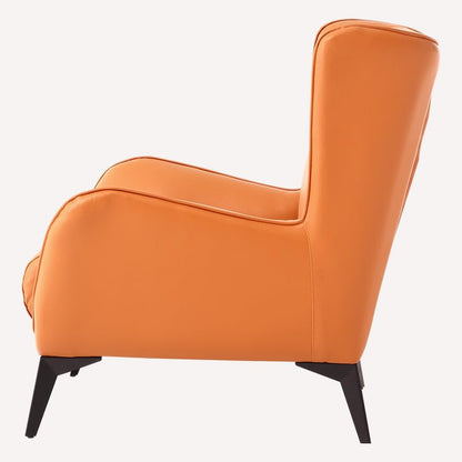LSFH Unique Design True Innovations Aaltoz Accent Chair, Armchair with Solid Sagwan Wooden Frame Single Sofa Chair for Small Apartments, Living Room or Bedroom (Set of 2 Chairs, Brown)