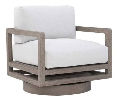 LSFH Unique Design True Innovations Swivel 360 Degree Accent Chair Armchair Single Sofa Chair for Small Apartments, Living Room or Bedroom (Set of 2 Chairs, Off-White)