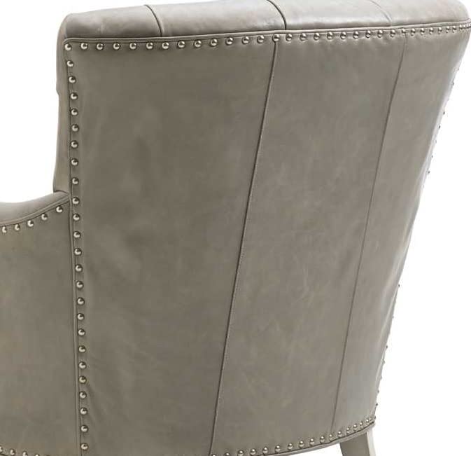 LSFH Unique Design True Innovations Oyster Button Tufted Accent Chair Armchair with Solid sagwan Wooden Legs Single Sofa Chair for Small Apartments, Living Room or Bedroom (1 Chair, Beige)