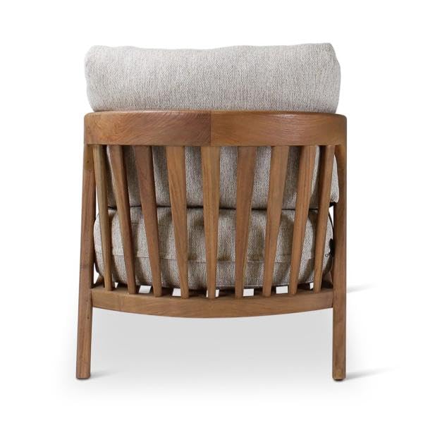 LSGF Luxury Design Traditional Liza Armchair Accent Chair with Solid Sagwan Wooden Legs Sofa Set for Small Apartments, Living Room or Bedroom (Set of 2 Chairs, Cream)