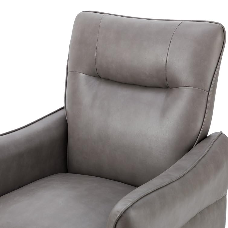 LSFH Unique Design True Innovations Amyle Accent Chair, Ottoman Armchair with Solid Sagwan Wooden Frame Single Sofa Chair for Small Apartments, Living Room or Bedroom (1 Chair, Grey)