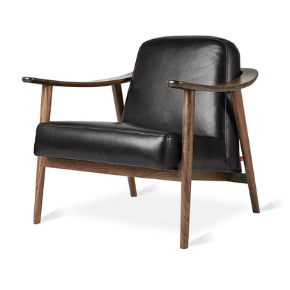 LSFH Unique Design Balticz Accent Chair Armchair with Solid Sagwan Wooden Frame Single Sofa Chair for Small Apartments, Living Room or Bedroom (Walnut Finish, Black Set of 2 Chairs)