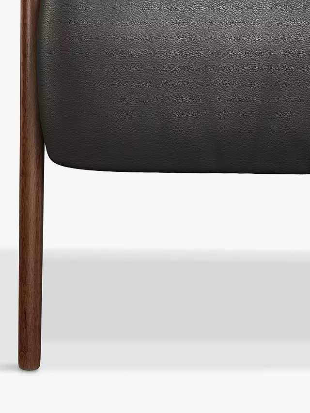 LSFH Unique Design True Innovations High Back Hendricks Leatherette Accent with Solid Sagwan Wooden Frame Single Sofa for Small Apartments, Living Room or Bedroom (Set of 2 Chairs, Charcoal)