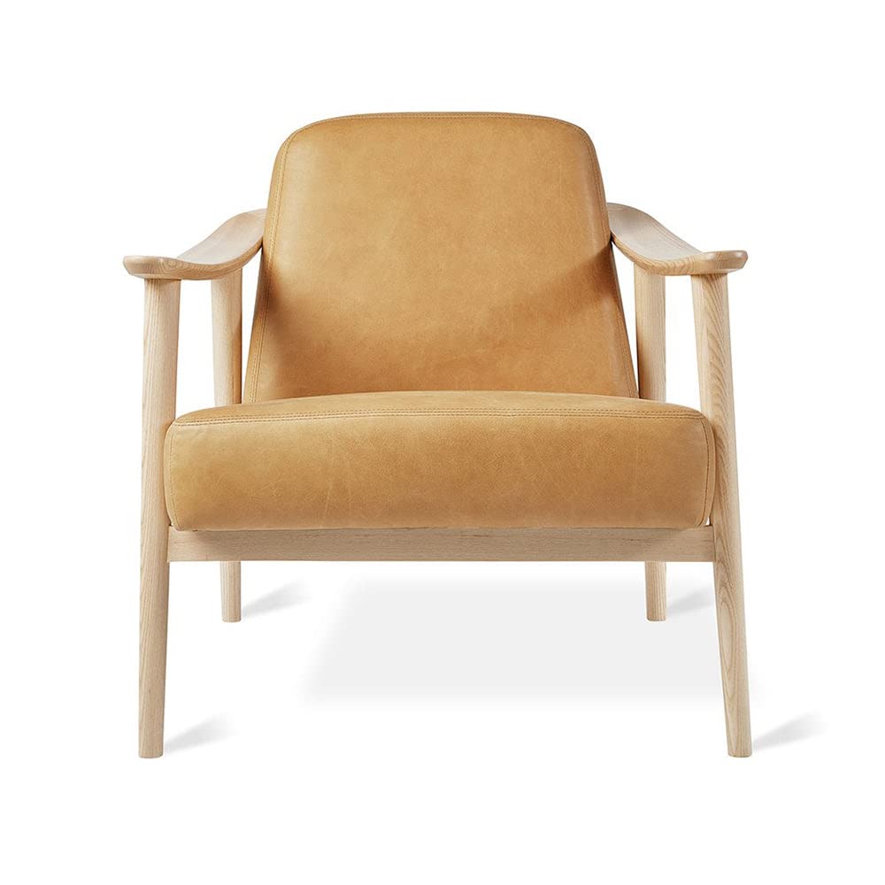 LSFH Unique Design Balticz Accent Chair Armchair with Solid Sagwan Wooden Frame Single Sofa Chair for Small Apartments, Living Room or Bedroom (Natural Finish, Brown 1 Chair)