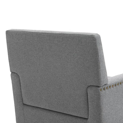 LSFH Unique Design True Innovations Joshkz Accent Chair, Armchair with Solid Sagwan Wooden Frame Single Sofa Chair for Small Apartments, Living Room or Bedroom (1 Chair, Grey)