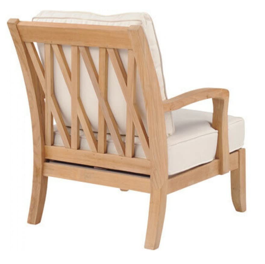 LSFH Unique Design Somerst Lounge Chair, Accent Chair Armchair with Solid Sagwan Wooden Frame Single Sofa Chair for Small Apartments, Living Room or Bedroom (1 Chair, Beige)