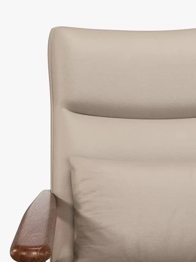 LSFH Unique Design True Innovations High Back Hendricks Leatherette Accent with Solid Sagwan Wooden Frame Single Sofa for Small Apartments, Living Room or Bedroom (Set of 2 Chairs, Beige)
