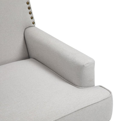 LSFH Unique Design True Innovations Joshkz Accent Chair, Armchair with Solid Sagwan Wooden Frame Single Sofa Chair for Small Apartments, Living Room or Bedroom (Set of 2 Chairs, Off-White)
