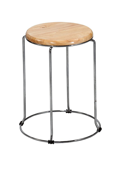 LSFH Unique Design True Innovations Wood Stack Stool Round Shape for Small Apartments, Living Room or Bedroom (Set of 5 Stools)