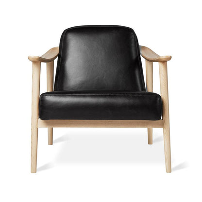 LSFH Unique Design Balticz Accent Chair Armchair with Solid Sagwan Wooden Frame Single Sofa Chair for Small Apartments, Living Room or Bedroom (Natural Finish, Black Set of 2 Chairs)