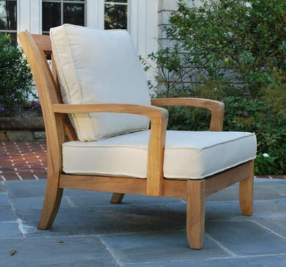 LSFH Unique Design Somerst Lounge Chair, Accent Chair Armchair with Solid Sagwan Wooden Frame Single Sofa Chair for Small Apartments, Living Room or Bedroom (Set of 2 Chairs, Beige)