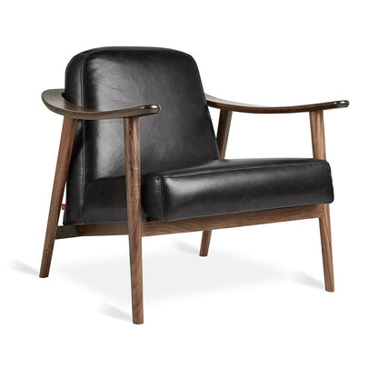 LSFH Unique Design Balticz Accent Chair Armchair with Solid Sagwan Wooden Frame Single Sofa Chair for Small Apartments, Living Room or Bedroom (Walnut Finish, Black Set of 2 Chairs)