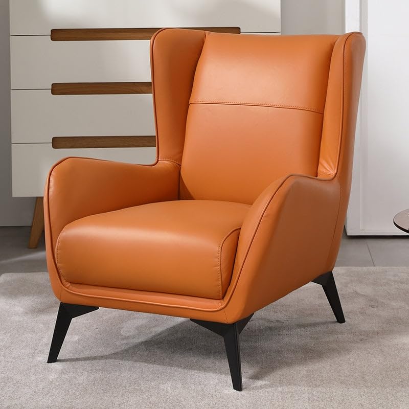 LSFH Unique Design True Innovations Aaltoz Accent Chair, Armchair with Solid Sagwan Wooden Frame Single Sofa Chair for Small Apartments, Living Room or Bedroom (1 Chair, Brown)