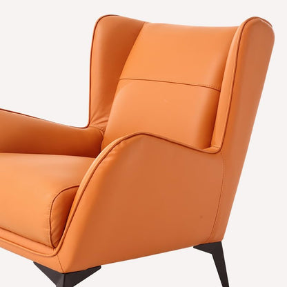 LSFH Unique Design True Innovations Aaltoz Accent Chair, Armchair with Solid Sagwan Wooden Frame Single Sofa Chair for Small Apartments, Living Room or Bedroom (Set of 2 Chairs, Brown)