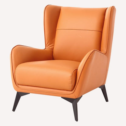 LSFH Unique Design True Innovations Aaltoz Accent Chair, Armchair with Solid Sagwan Wooden Frame Single Sofa Chair for Small Apartments, Living Room or Bedroom (1 Chair, Brown)