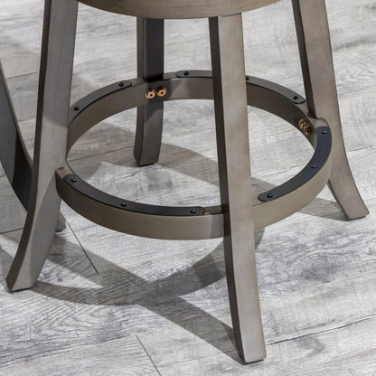 LSFH Unique Design True Innovations Wood Stack Stool Round Shape for Small Apartments, Living Room or Bedroom (Set of 2 Barstools, Black)