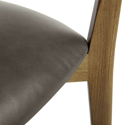 LSFH Unique Design Stone Round Back Dining Chair Accent Chair Armchair with Solid Sagwan Wooden Frame Single Sofa Chair for Small Apartments, Living Room or Bedroom (1 Chair, Grey)