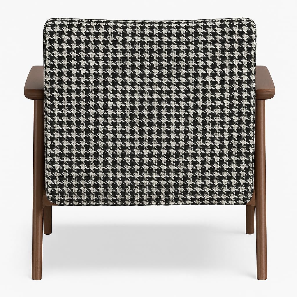 LSFH Hendricks Soft Suede Printed Accent Armchair – Stylish Single Sofa with Solid Sagwan Wood Frame for Living Room, Bedroom & Small Spaces (Set of 2 Chairs, Printed)