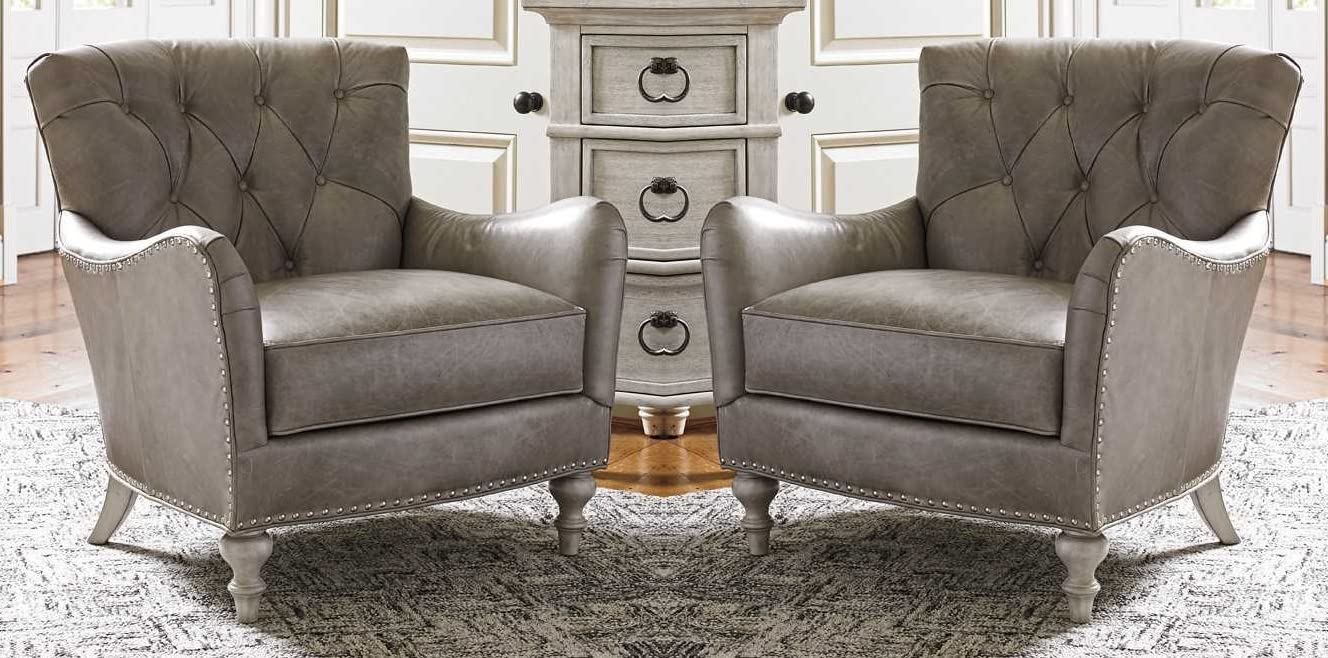LSFH Unique Design True Innovations Oyster Button Tufted Accent Chair Armchair with Solid sagwan Wooden Legs Single Sofa Chair for Small Apartments, Living Room or Bedroom (Set of 2 Chairs, Beige)