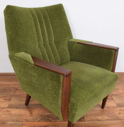 LSFH Unique Design True Innovations Danis Accent Chair with Channel Tufted Back Cushioned Armchair Single Sofa Chair for Small Apartments, Living Room or Bedroom (Set of 2 Chairs, Green)