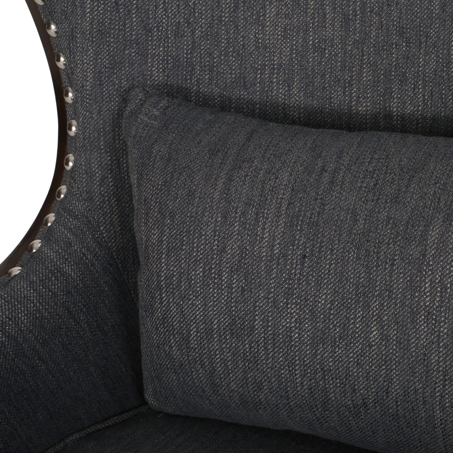 LSFH Unique Design True Innovations Mantua Accent Chair Armchair with Solid sagwan Wooden Legs Single Sofa Chair for Small Apartments, Living Room or Bedroom (1 Chair, Grey)