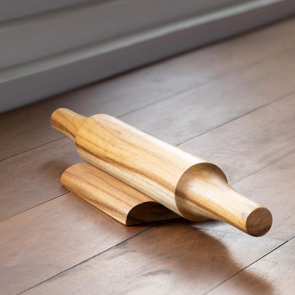 LSFH Sagwan/Teak Wooden Rolling Pin/Belan/Rollar for Roti, Chapati, Puri (1 Belan)